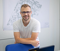 Martin Gronau, neuer Mitarbeiter der Abteilung Bauplanung und -durchführung